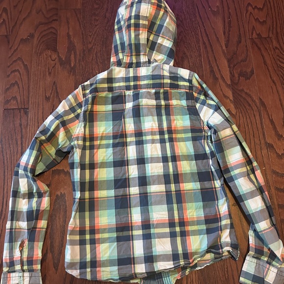 HOLLISTER Vtg Duster Hoodie M 100 Cotton Long Sleeve Shirt Button Up - Picture 3 of 3